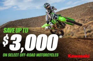Read more about the article SAVE UP TO $3,000 ON SELECT OFF-ROAD MOTORCYCLES – Dirt Bikes