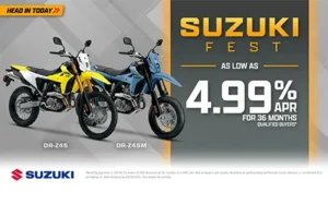 Read more about the article SUZUKIFEST – DR-Z 4S & DR-Z 4SM – Scooters